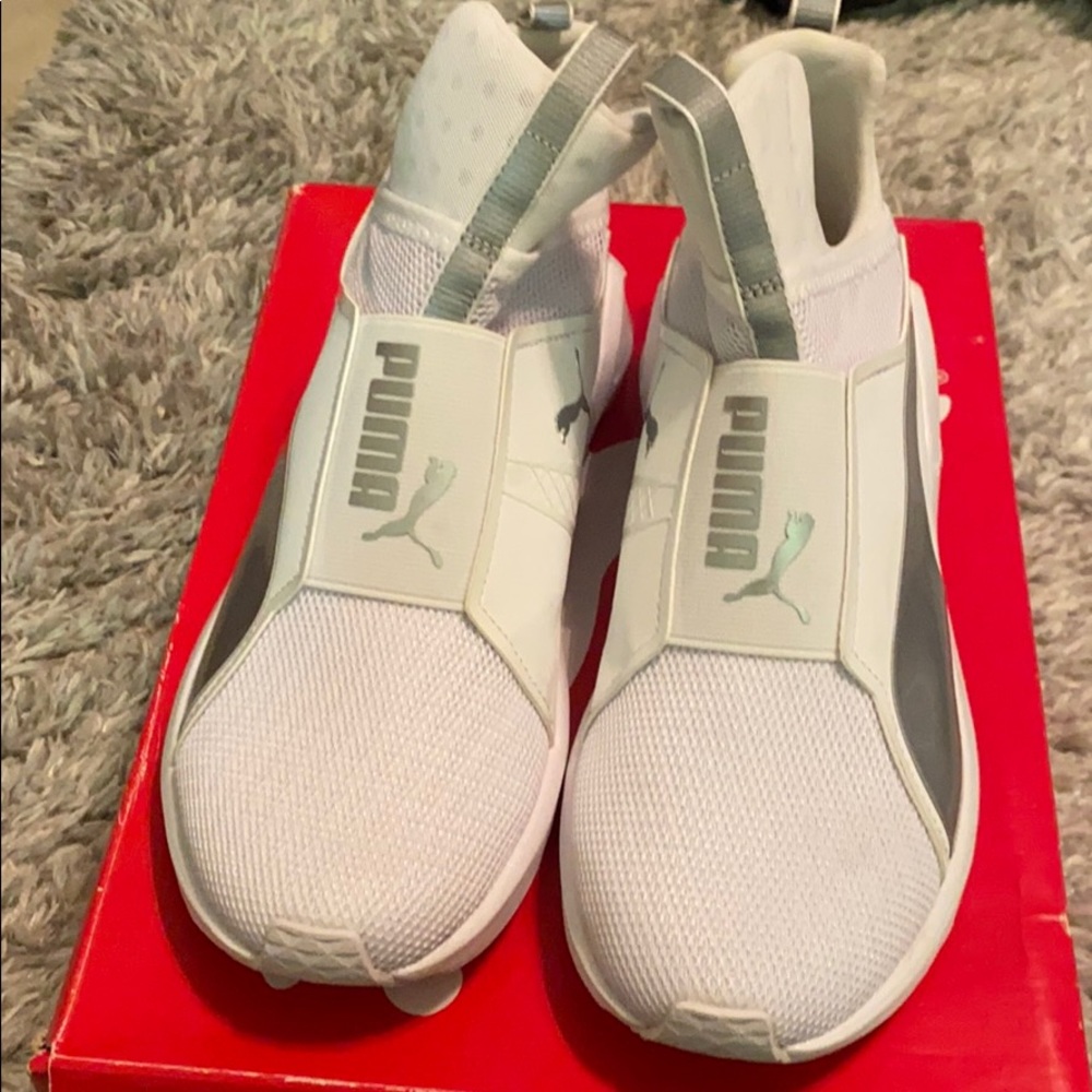 FIERCE CORE PUMA WHOTE PUMA SILVER WOMEN USA 7.5